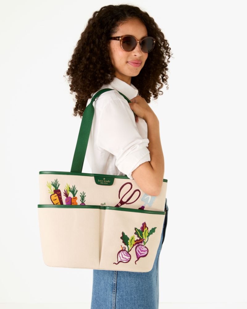 Kate Spade,ハーベスト タイム ハーベスト キャンバス トート,バッグ,マルチ