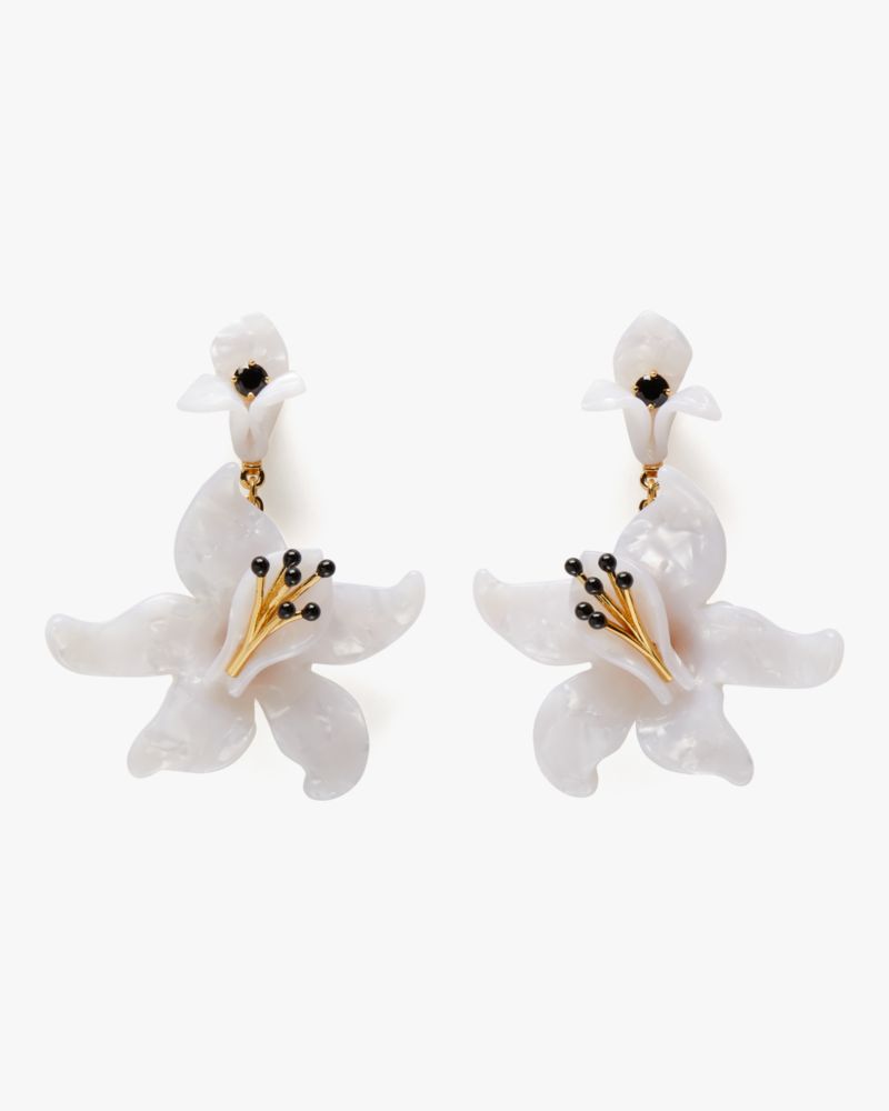 Kate Spade,Brighten Up Statement Earrings,White/Multi