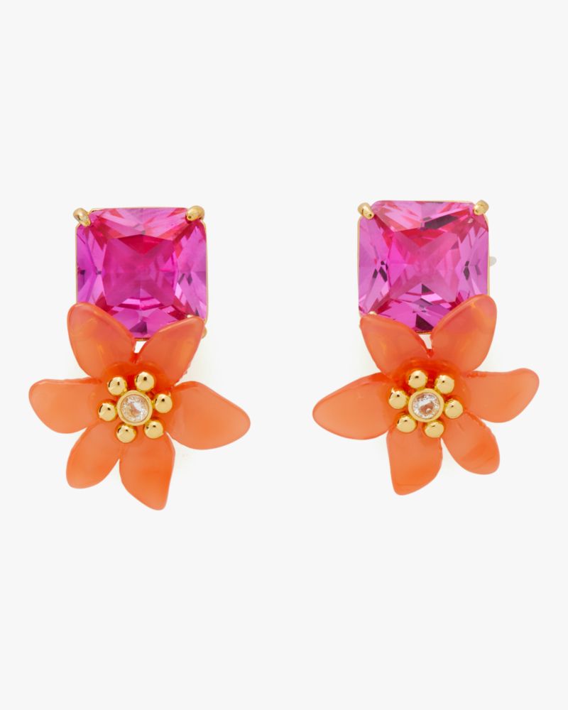 Kate Spade,Brighten Up Statement Studs,Pink Multi