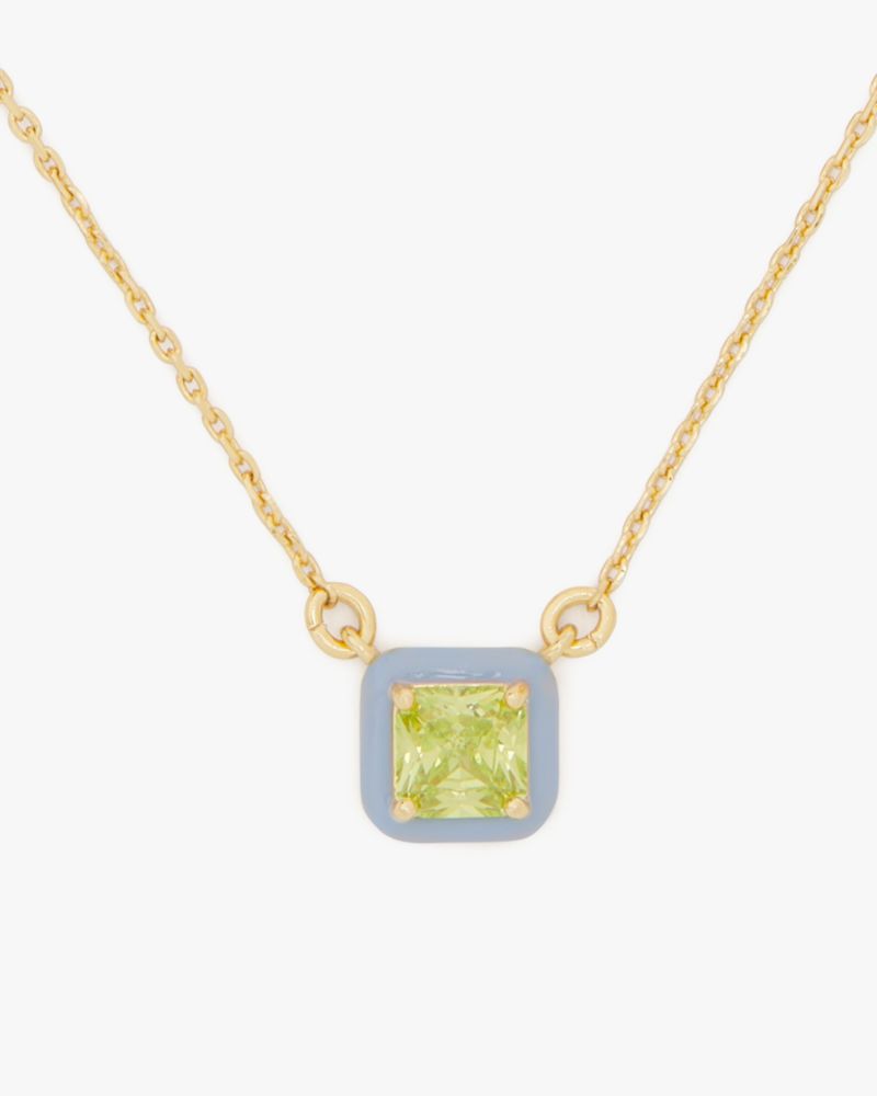 Kate Spade,Brighten Up Pendant,Green Multi/Gold