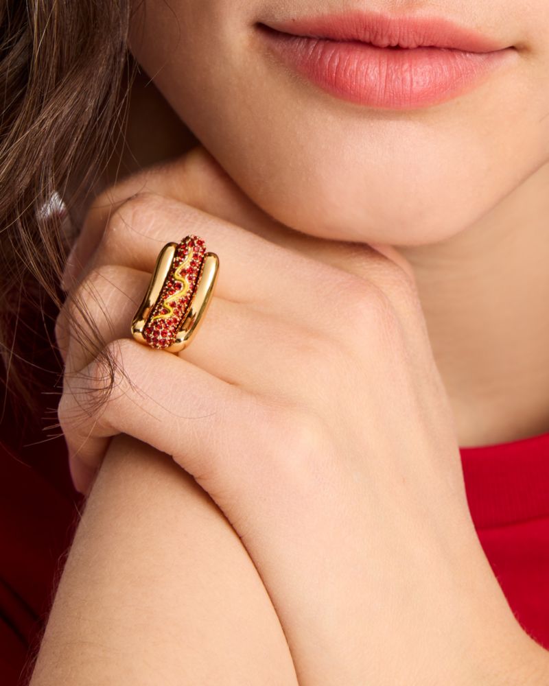 Kate Spade,What A Snack Statement Ring,