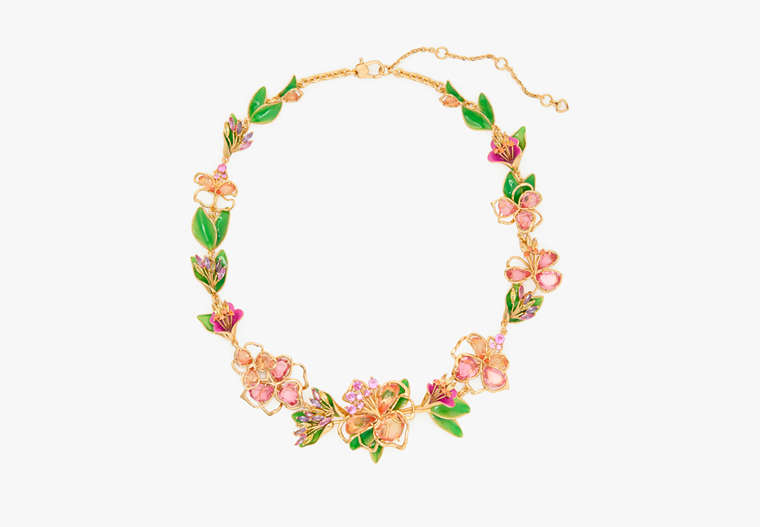 Kate Spade,Paradise Floral Statement Necklace,Multi