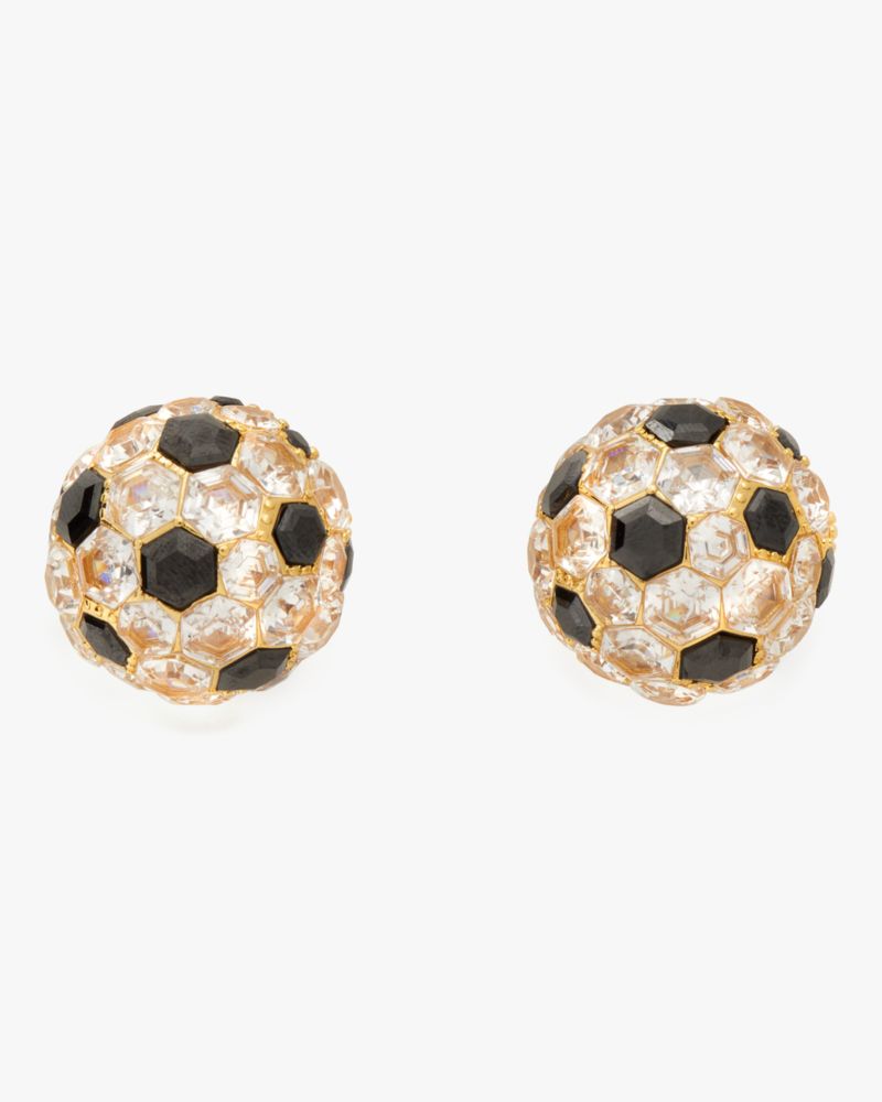 Kate Spade,On the Ball Statement Earrings,Black Multi