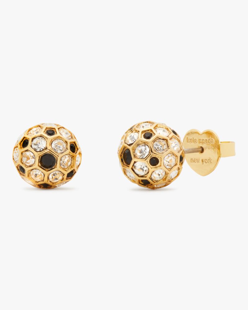 Kate Spade,On the Ball Studs,Black Multi