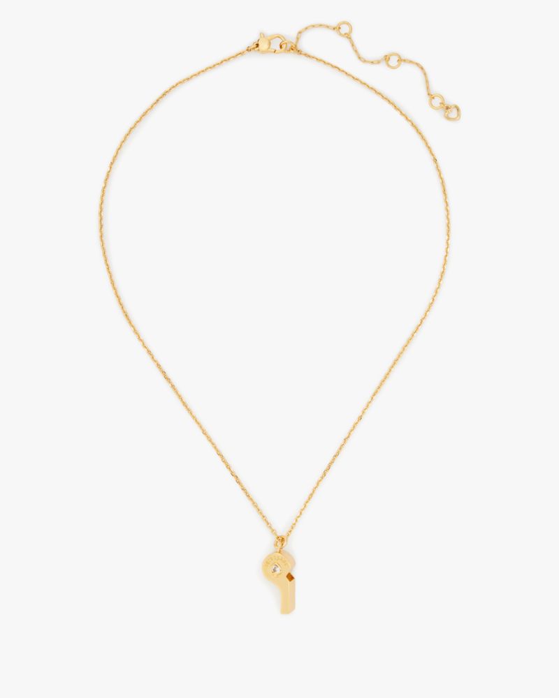 Kate Spade,オン ザ ボール ホイッスル ペンダント,ジュエリー,ゴールド