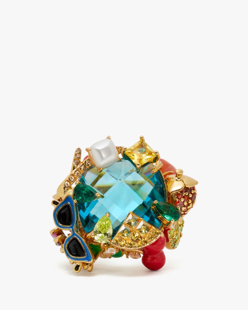 Kate Spade,Sweet Treasures Cocktail Ring,Multi