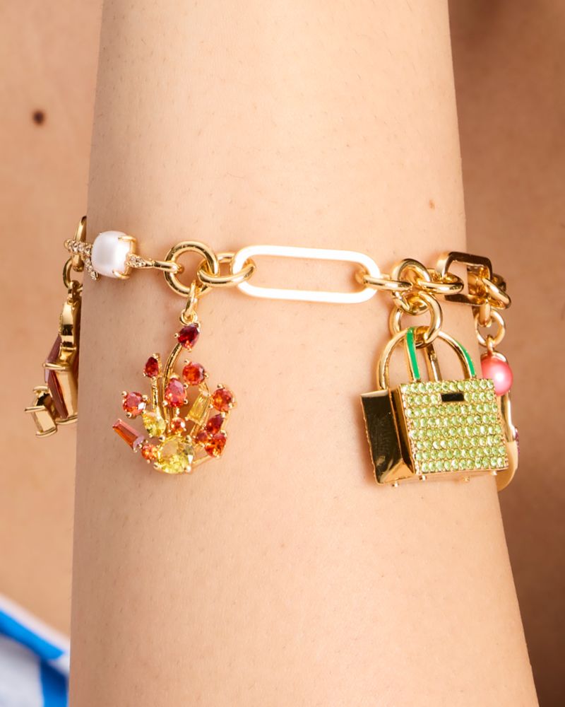 Kate Spade,Sweet Treasures Charm Bracelet,Multi