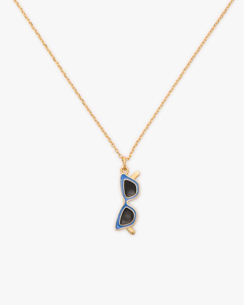 Kate Spade,Sweet Treasures Mini Pendant,Blue Gold