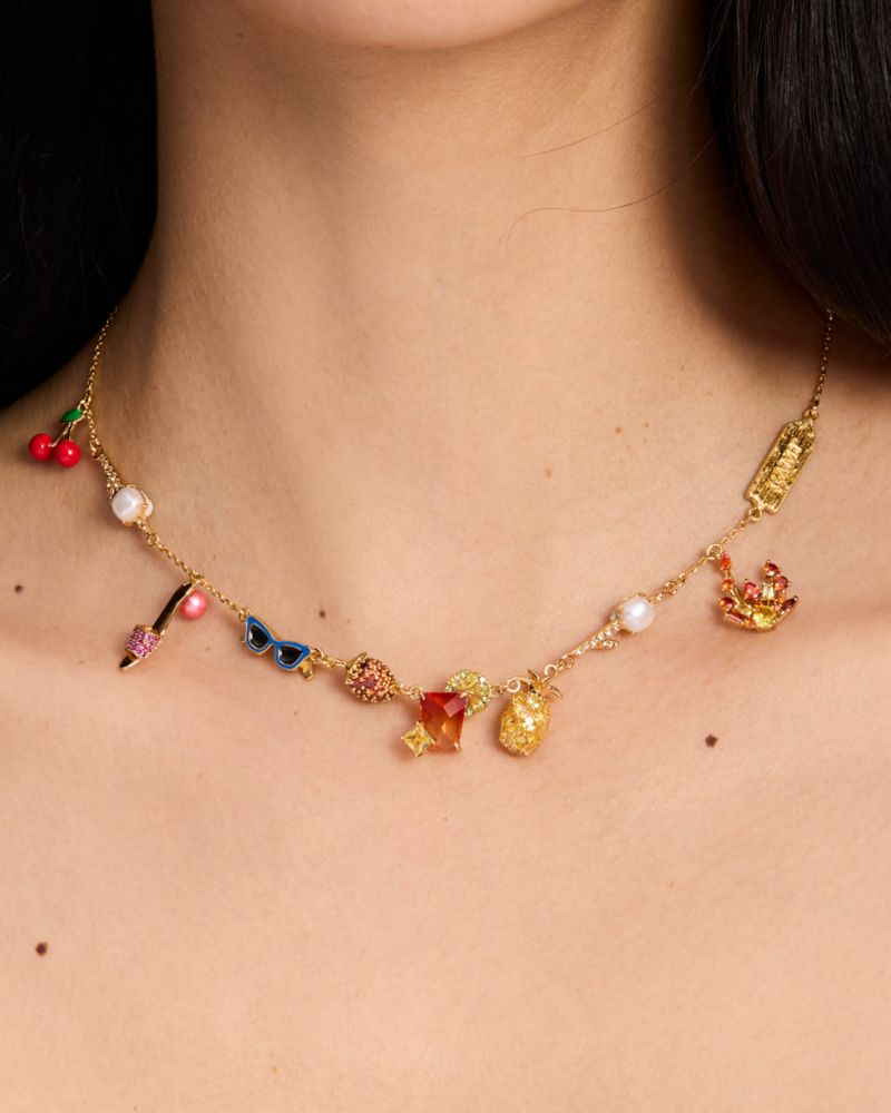 Kate Spade,Sweet Treasures Scatter Necklace,Multi