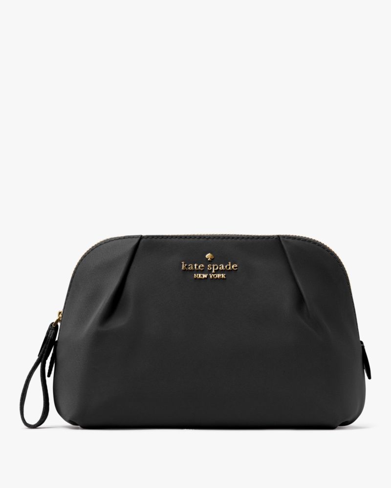 Kate Spade,Chelsea Nylon Cosmetic Bag,Black