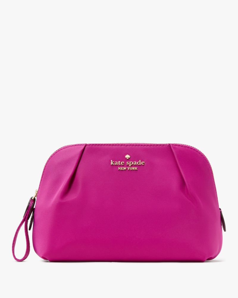 Kate Spade,Chelsea Nylon Cosmetic Bag,Fuchsia