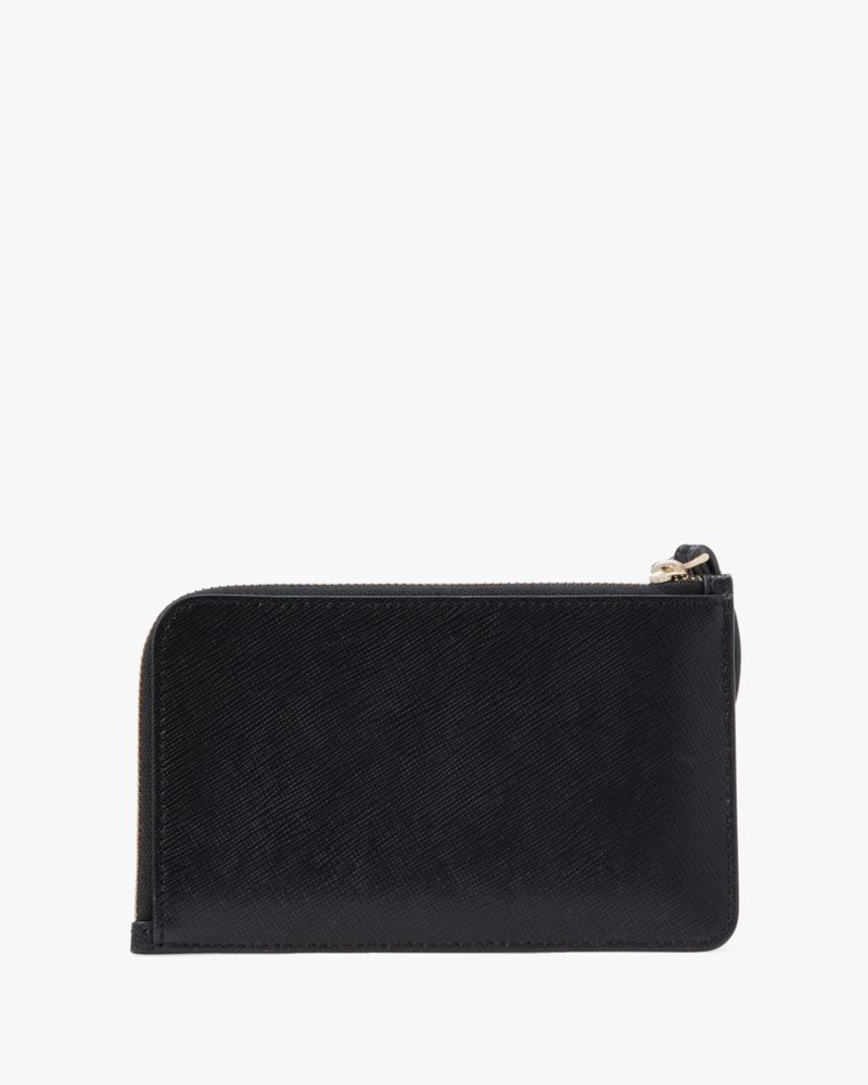 Kate Spade,Lucy Small L-zip Wristlet,Black