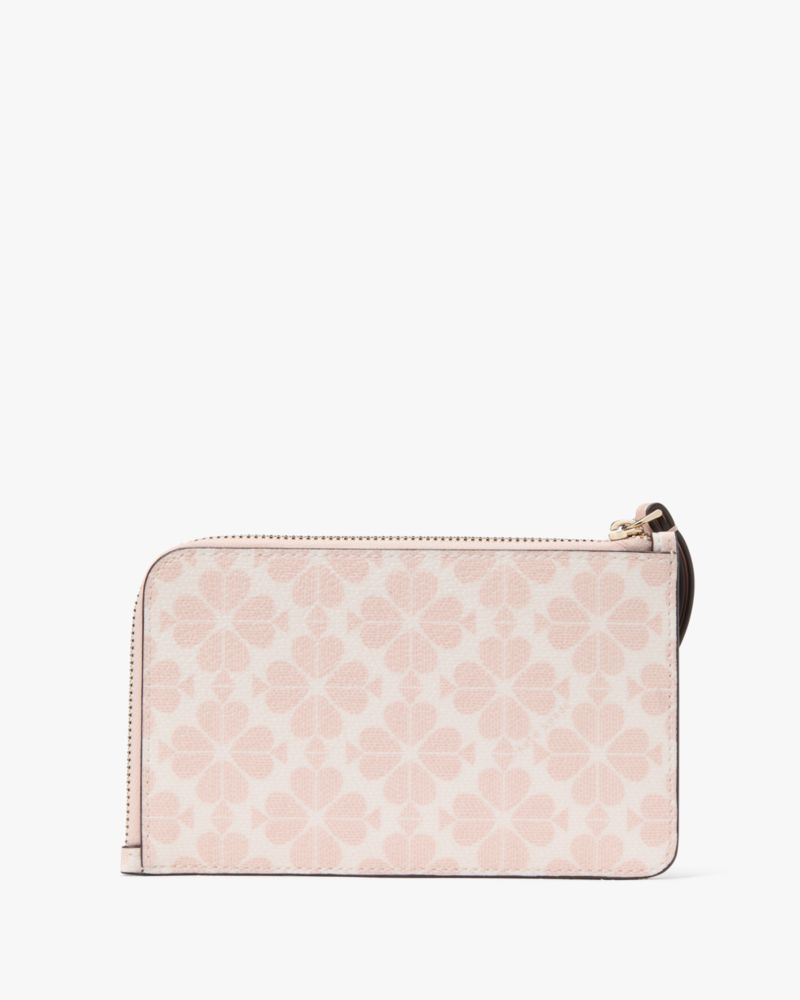 Kate Spade,ルーシー スペード フラワー スモール L-ジップ リスレット,財布小物,ローズスモークマルチ