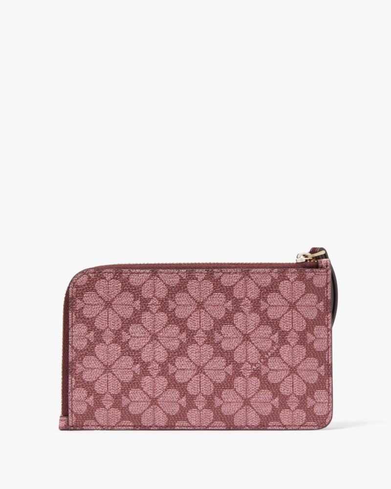 Kate Spade,Lucy Small L-zip Wristlet,Maroon