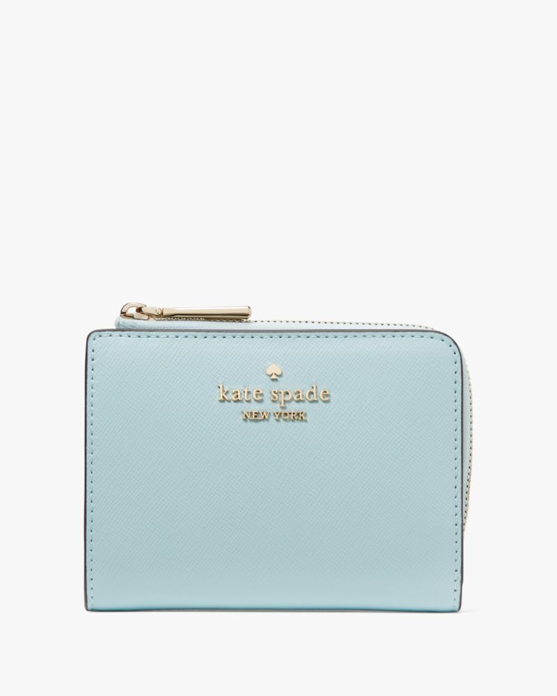 Kate Spade,マディソン スモール L-ジップ ウォレット,財布小物,ブルーグロー