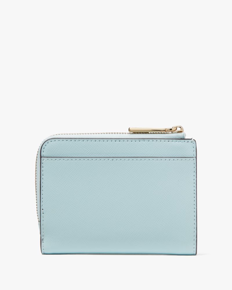 Kate Spade,Madison Small L Zip Wallet,Blue Glow