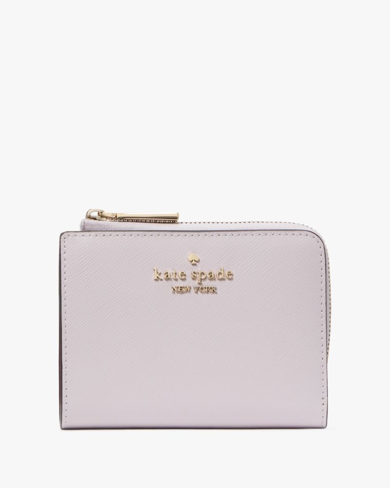 Kate Spade,Madison Small L Zip Wallet,Lavender