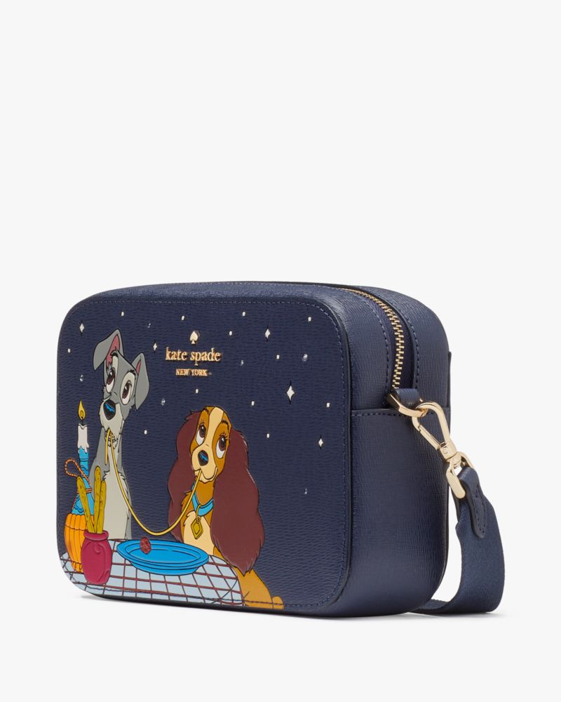 Kate Spade,Disney X Kate Spade New York Lady And The Tramp Camera Bag,Parisian Navy Multi