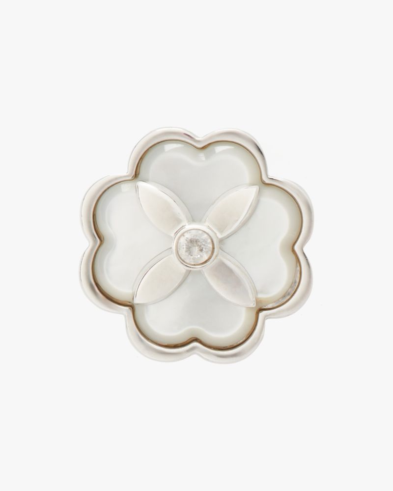 Kate Spade,ヘリテージ ブルーム ピアス,ジュエリー,クリーム/シルバー