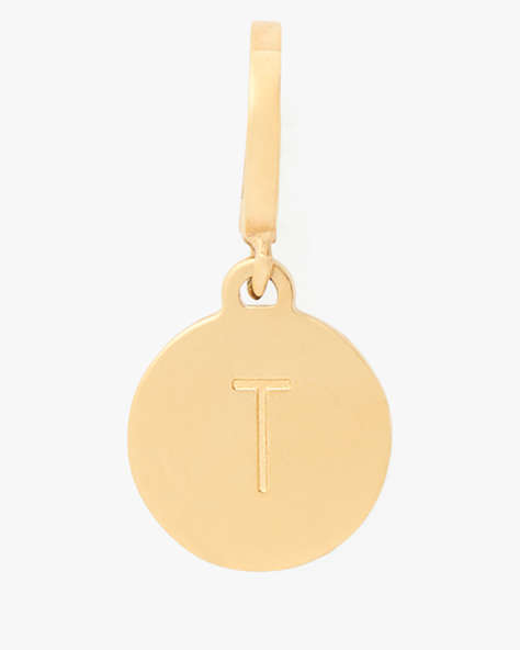Kate Spade,One In A Million Mini T Charm,Gold