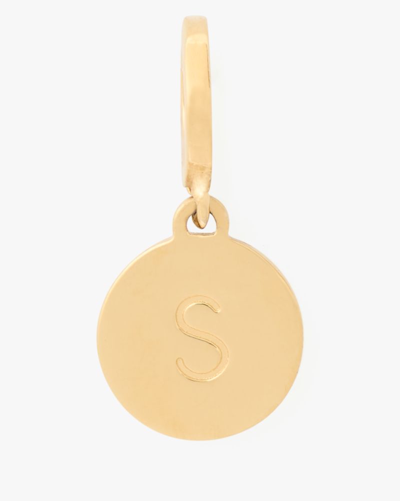 Kate Spade,One In A Million Mini S Charm,Gold Metal,Casual,