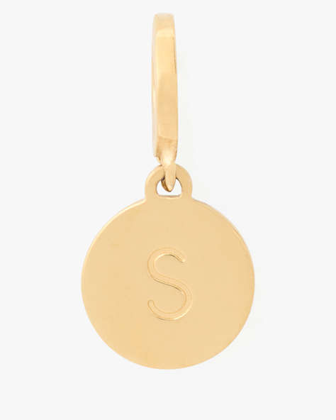 Kate Spade,One In A Million Mini S Charm,Gold
