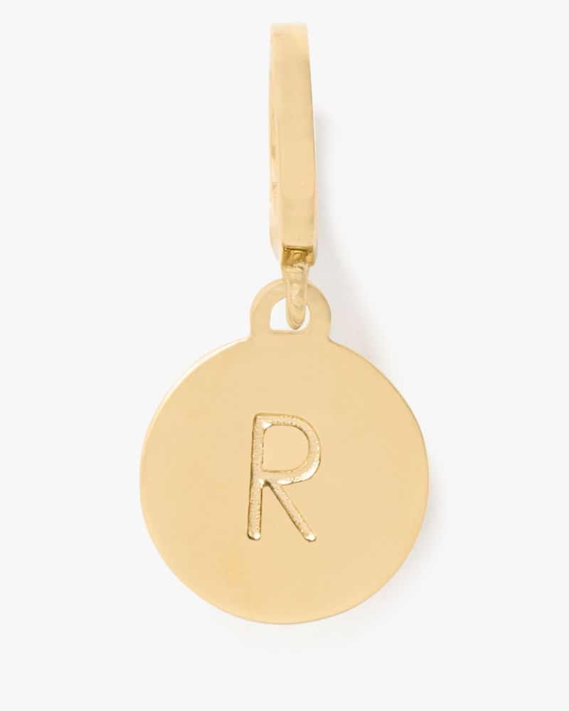 Kate Spade,One In A Million Mini R Charm,Gold Metal,Casual,