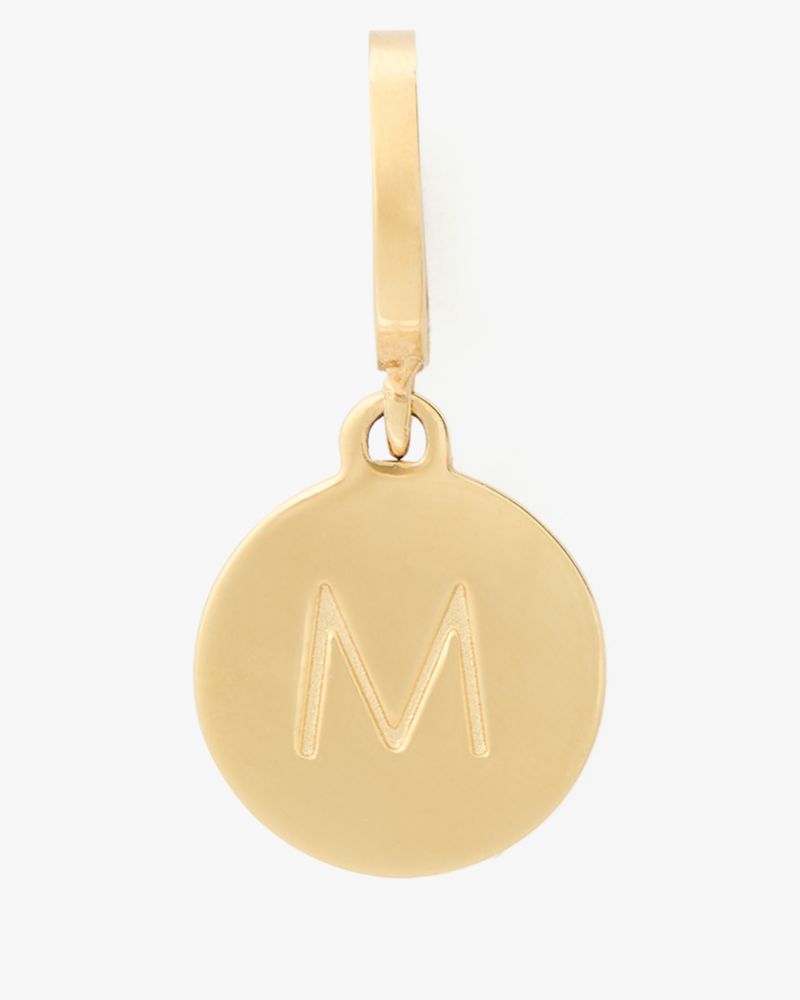 Kate Spade,One In A Million Mini M Charm,Gold