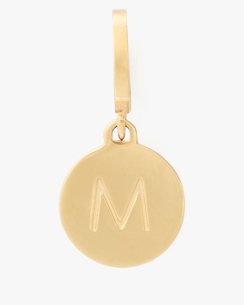 Kate Spade,One In A Million Mini M Charm,Gold Metal,Casual,