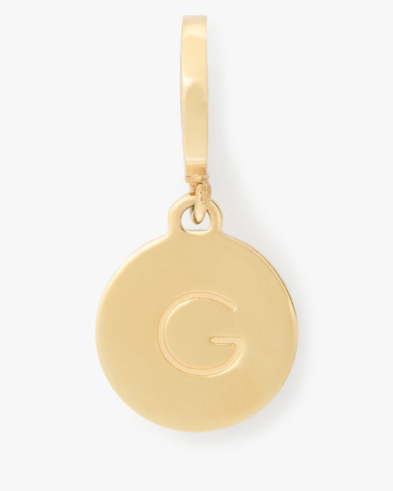 Kate Spade,One In A Million Mini G Charm,Disc,Yellow Gold,Gold Metal,Casual,