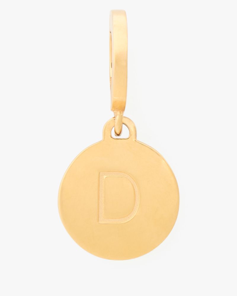 Kate Spade,One In A Million Mini D Charm,Gold Metal,Casual,