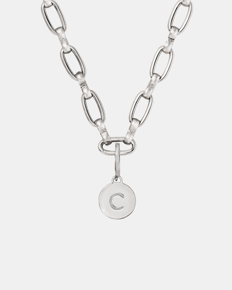 Kate Spade,Initial Mini Charm,Disc,Stainless Steel,Gold Plated,Gold Metal,Casual,