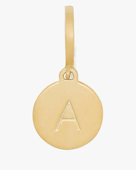Kate Spade,One In A Million Mini A Charm,Gold