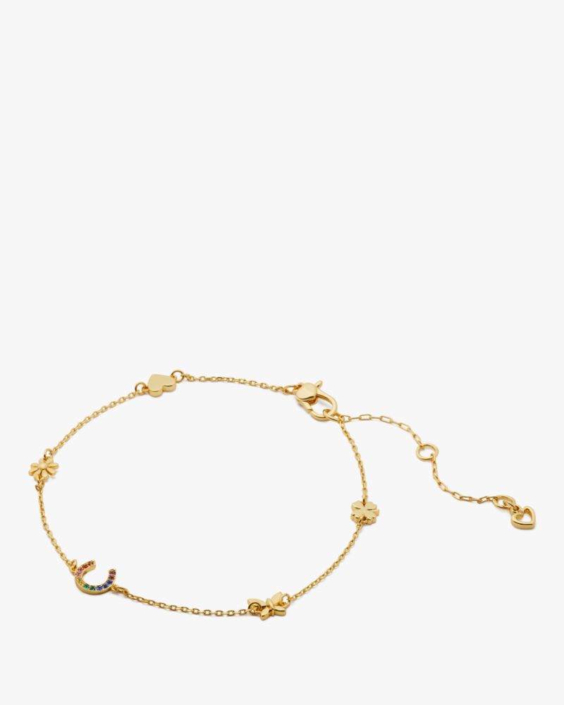 Kate Spade,Rainbow Joy Charm Anklet,Multi