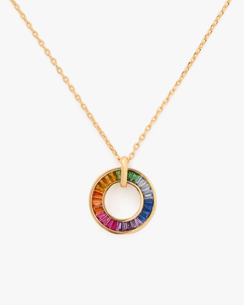 Kate Spade,Rainbow Joy Pendant,Multi