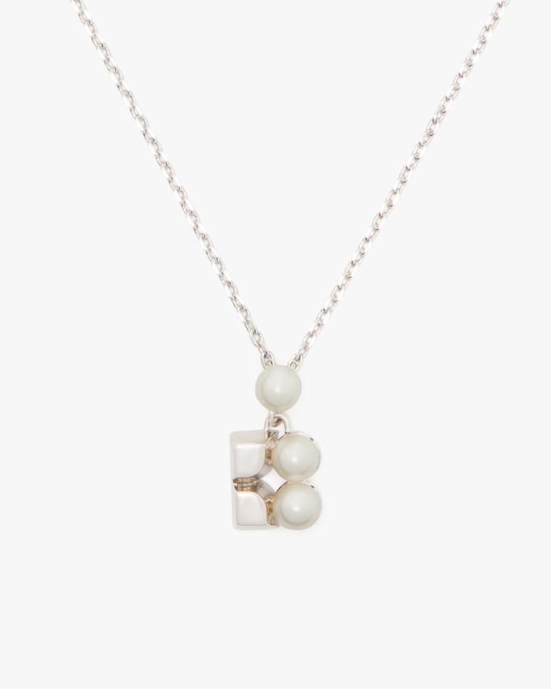 Kate Spade,Noel Mini Pendant,Cream/Silver.