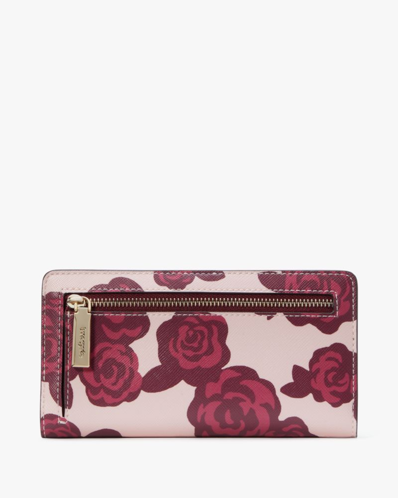 長財布 Kate Spade Brynn Rose Florets Large Slim Bifold Wallet KH747 Brynn Rose Florets Large Slim Bifold Wallet | Kate Spade Outlet