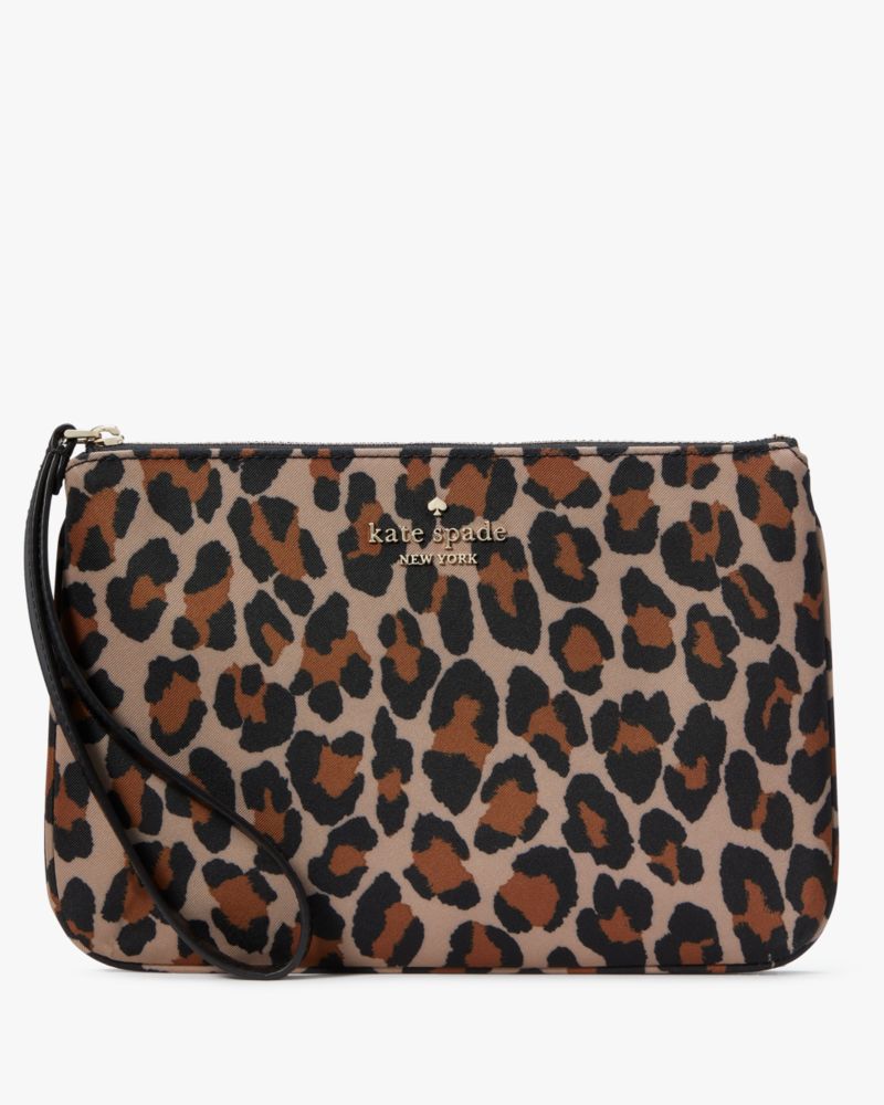 Kate spade leopard clutch on sale