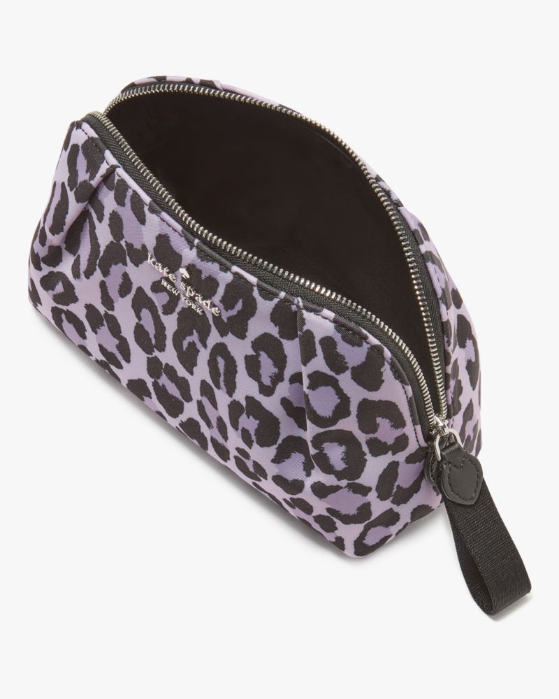 Kate Spade,Chelsea Spotted Leopard Cosmetic Bag,