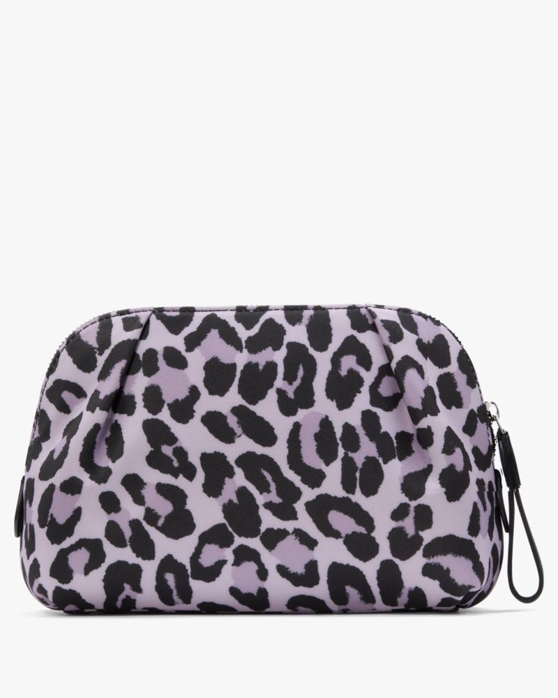 Kate Spade,Chelsea Spotted Leopard Cosmetic Bag,