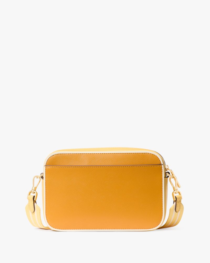 Kate Spade,Oh Snap Camera Bag,Camera Bag,Stripe,Color Block,Casual,Mustard