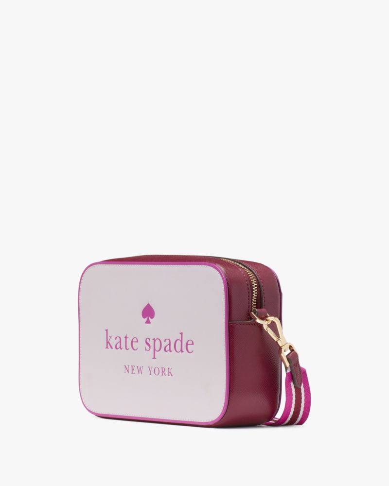 Kate Spade,Oh Snap Colorblock Mini Camera Bag,Camera Bag,Stripe,Color Block,Casual,Pink