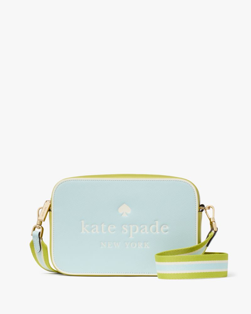 Kate Spade,Oh Snap Colorblock Mini Camera Bag,Blue Glow Multi