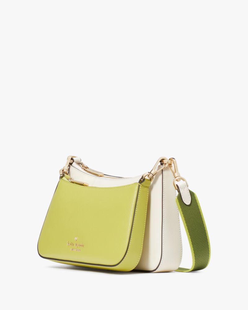 Kate Spade,Duet Colorblock Saffiano Leather Small Crossbody,Lining Leather,Crossbody,Color Block,Logo,Metal,Piping,Lined,C...,