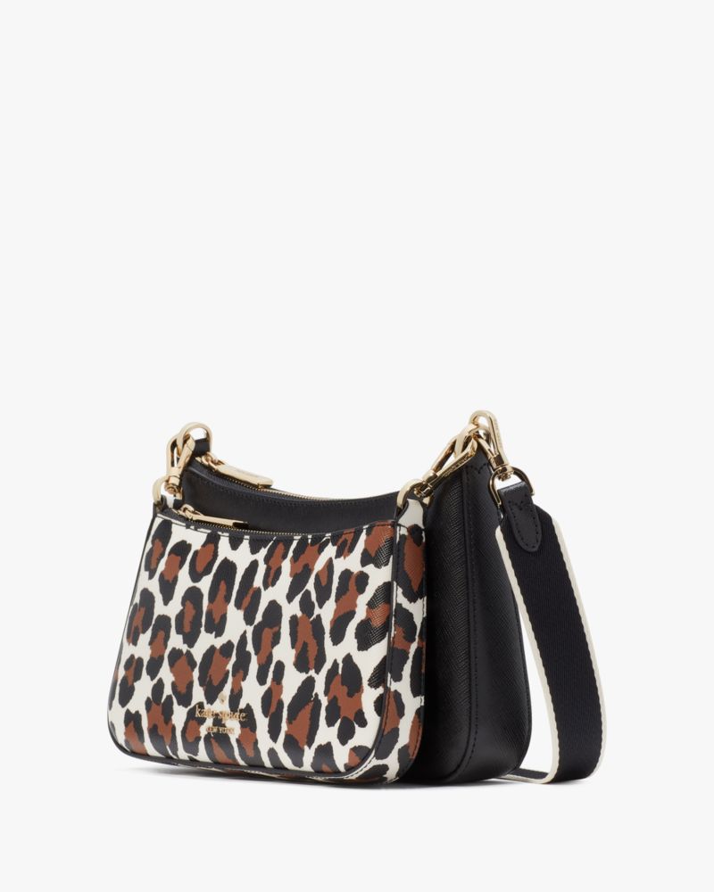 Kate Spade,Duet Leopard Small Crossbody,