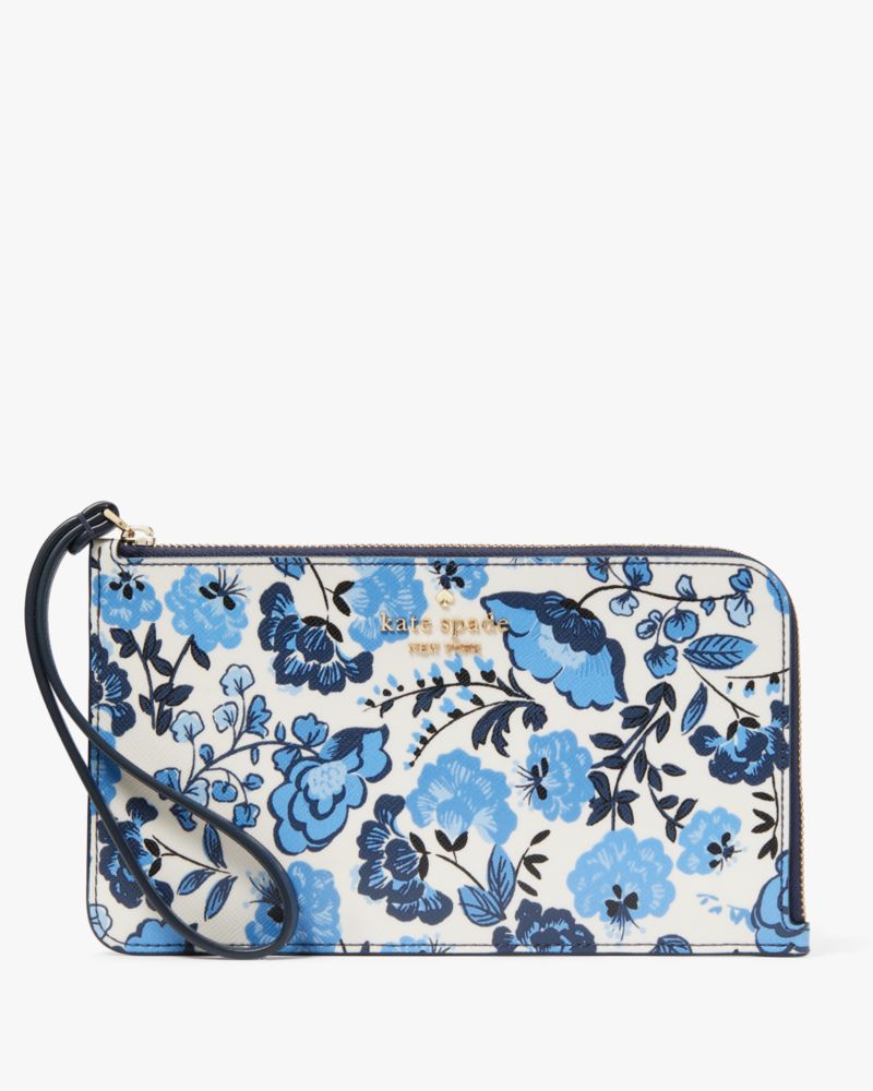 Kate Spade,Lucy Vase Floral Medium L Zip Wristlet,