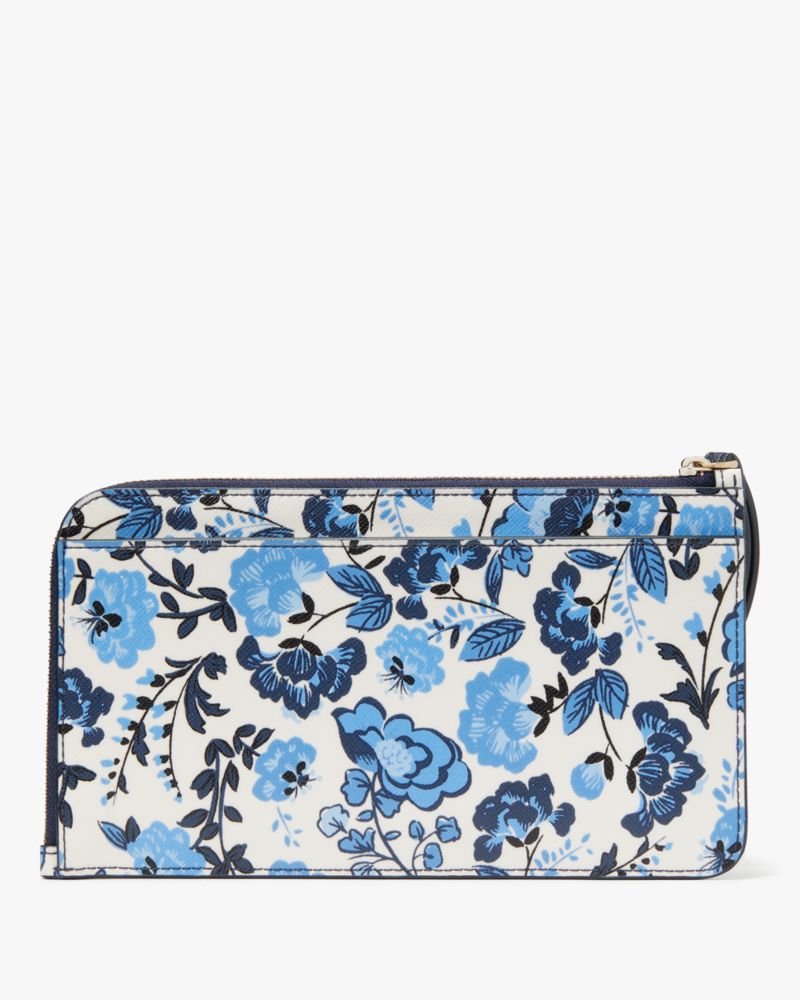 Kate Spade,Lucy Vase Floral Medium L Zip Wristlet,