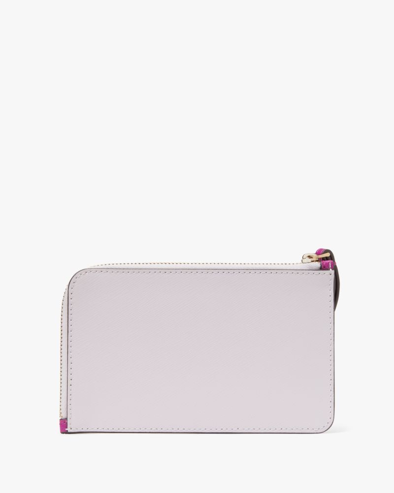 Kate Spade,Lucy Bicolor Small L Zip Wristlet,Baja Rose Multi