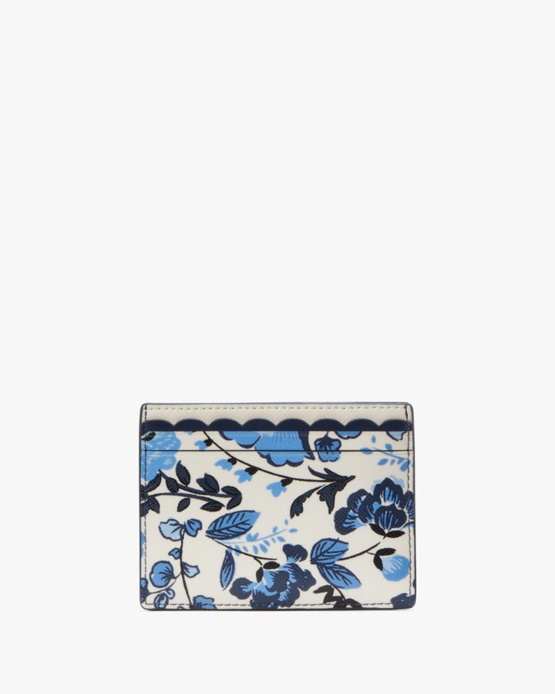 Kate Spade,Madison Vase Floral Small Slim Card Holder,