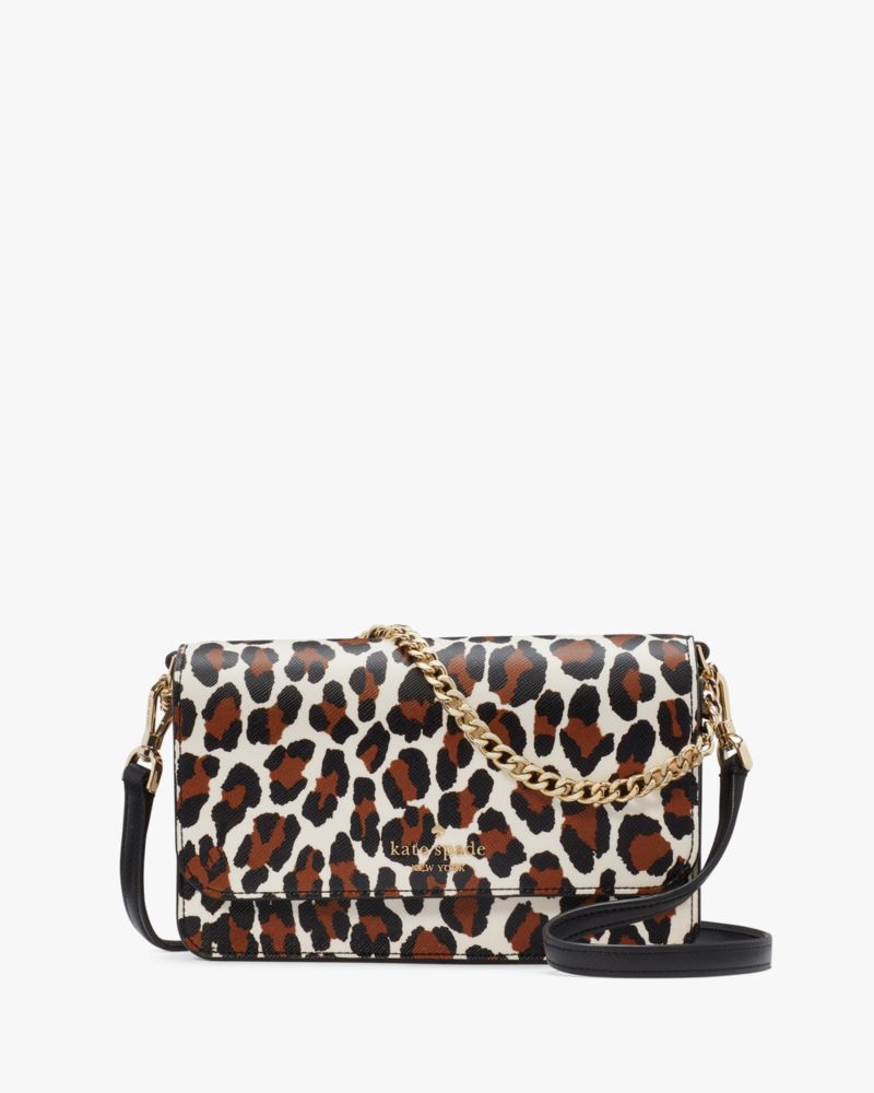 Madison Spotted Leopard Willow Small Flap Crossbody